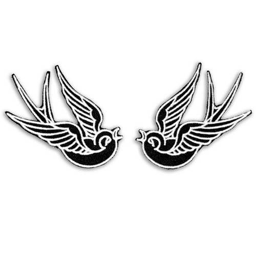 écussons patch hirondelles - écussons,
