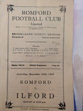 romford v ilford christmas eve 1949 isthmian senior section