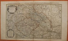 CZECH REPUBLIC POLAND 1730ca COVENS/MORTIER OVERSIZE ANTIQUE TWO-SHEETS MAP