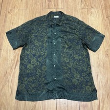 Dries Van Noten Shirt Size 50 Carltone Loop Collar SS19 Viscose Floral Paisley