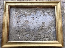 CADRE ANCIEN DORE BOIS SCULPTE