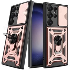 Coque Armor Rotative Rose avec