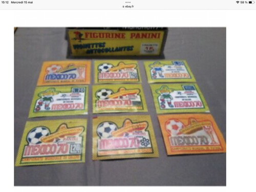 Lot panini mexico packet - panini, 70