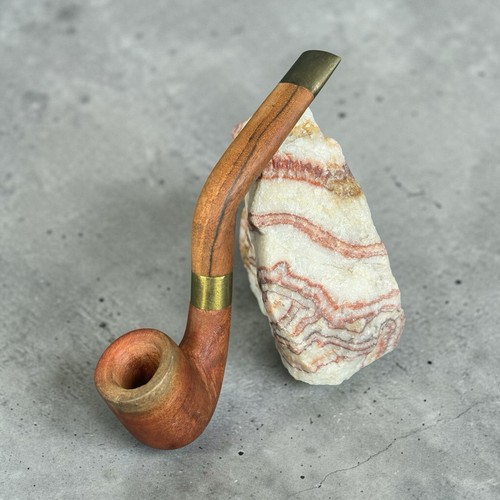 Ancienne pipe bois - ancienne, courbe