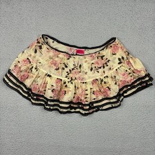 Vintage Betsey Johnson Gypsy Rose Lace Swim Bikini Coverup Skirt Y2K RARE