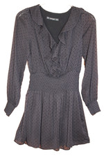 ""ZARA" ROBE COURTE EN VOILE DOUBLE T.S = 36/38