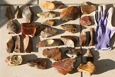 PREHISTOIRE---ATELIER DE 28 BIFACES ACHEULEENS  "EXCEPTIONNEL"  OISE FRANCE P328