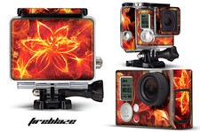 Autocollants Pour Caméra GoPro Hero 3+ Et Étui Décalque HERO3+ Go Pro FIREBLAZE