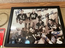 Signed PACKERS RINGO,DOWLER,KRAMER,TAYLOR,BART STARR & VINCE LOMBARDI 8x10 PHOTO