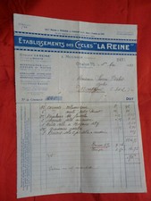 old invoice company cycle establishments - the queen - 1933 bicycles
