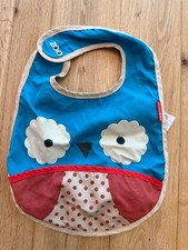 Skip* Hop Cloth Bib, Owl with Food Catch