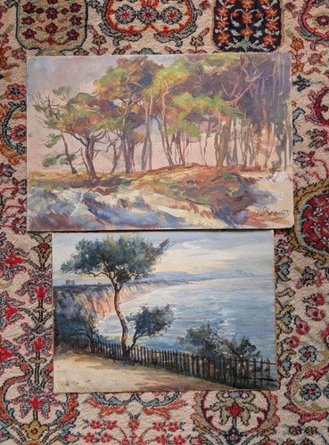 Paire aquarelles - paire, d’aquarelles
