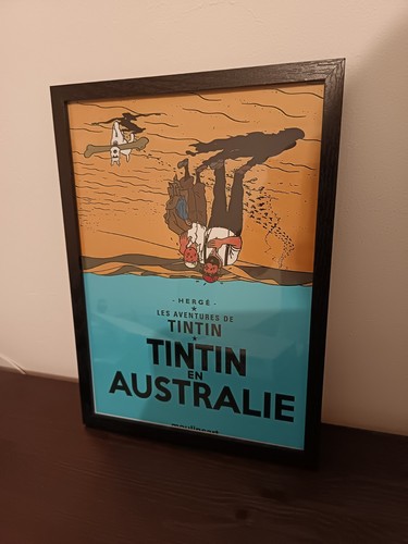 Affiche encadrée tintin en - encadrée,