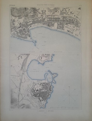 Carte marine ancienne - marine,