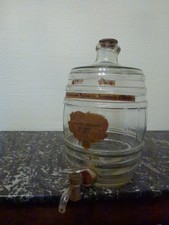 Ancienne Bonbonne en verre années 50 pour la vente d'eau de Cologne