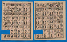 2 CARTES DE RAVITAILLEMENT -