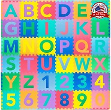 lfombra De Juegos Para Bebe Colchoneta Letras Números Infantil Puzle No Toxico