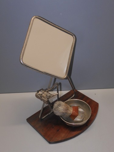 Ancienne glace barbier sur - glace, de