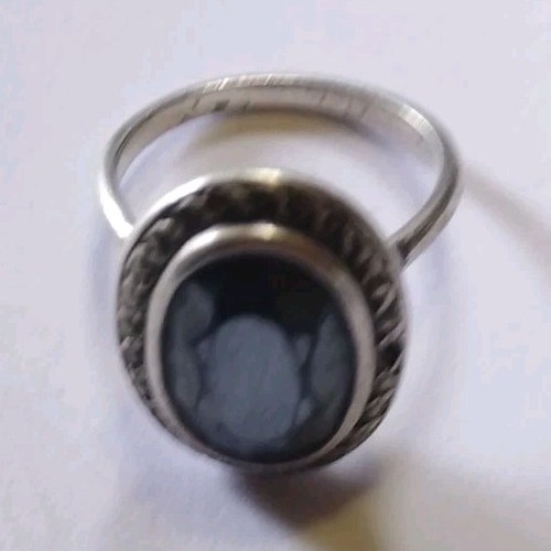 Bague ancienne sertie argent - bague,