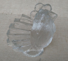 very nice vintage glass chicken (pukeberg Sweden), antique decorative object