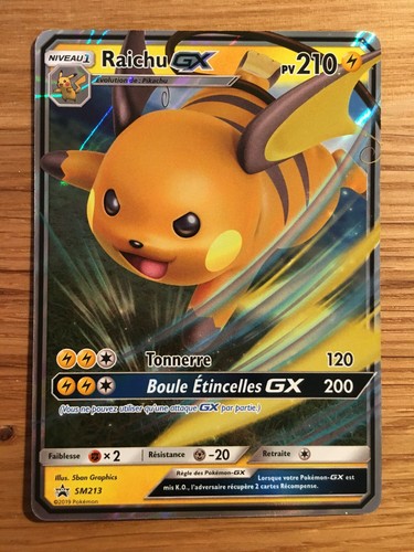 Carte pokémon raichu - pokémon, promo