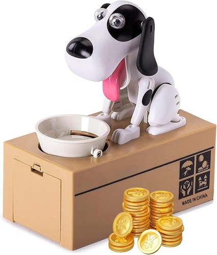 Tirelire chien affamé - tirelire,