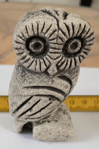 Statuette chouette pierre - statuette,