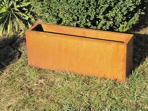 Jardinière rouille noble - rouille,