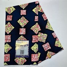 Tissu Wax Africain Bleu –