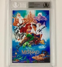 Jodi Benson "Ariel" & Chris Barnes "Eric" signed Little Mermaid 5x7 photo BAS