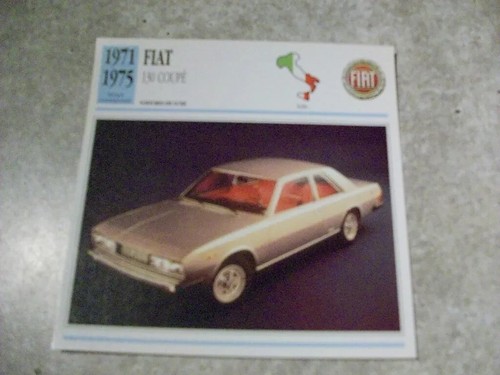 Carte fiche auto fiat - carte,