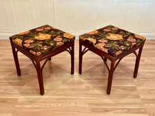 BANC OU DUO DE TABOURETS ROTIN