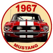 STICKER MUSTANG 1967 VINTAGE