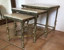 trundle table / end of sofa angel decor (signed USINOR)