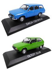 Lot de 2 Voitures miniatures OLTCIT CLUB + DACIA 1300 BREAK 1/43 Diecast LBA34