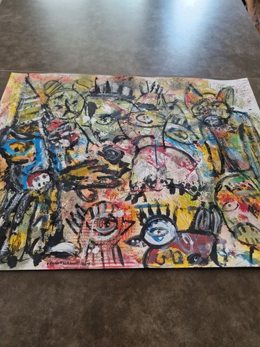 Tableau art brut - art,
