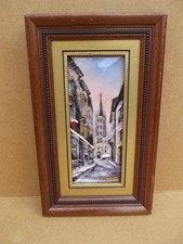 Ancien tableau émaux d'art de