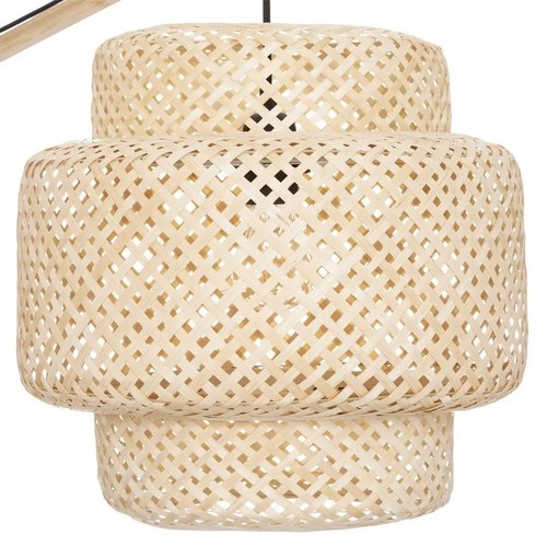 Lampadaire arc bambou - lampadaire,