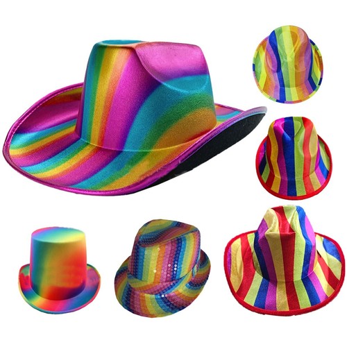 Chapeaux arc ciel - en, cowboy