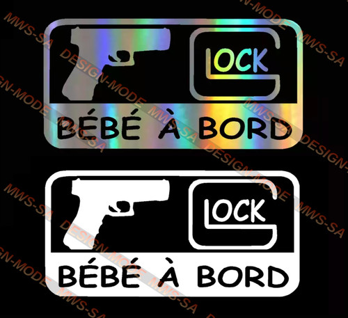 Autocollant bebe a - 3d, bord"