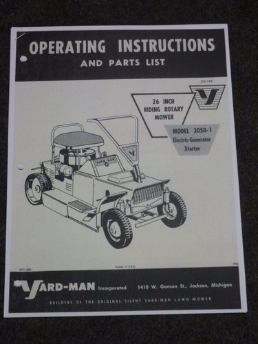 Vintage yard man riding - yard-man,