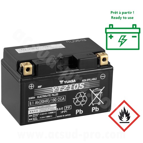 Batterie yuasa ytz10s - yuasa,