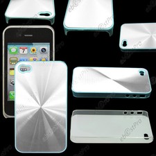 Housse Coque Rigide style aluminium chrome  pour Iphone 4S 4 Haute r�sistance