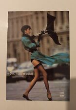carte postale publicitaire pub Dim femme lingerie collants bas 