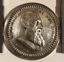 MÉDAILLE EN CUIVRE ARGENTÉE