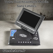 Lecteur DVD Portable pour Voyage, Haute Clarté, Fonction TV, Lecteur de Carte I