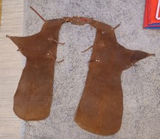 Vintage LEATHER CHAPS Cowboy Chaps  READ