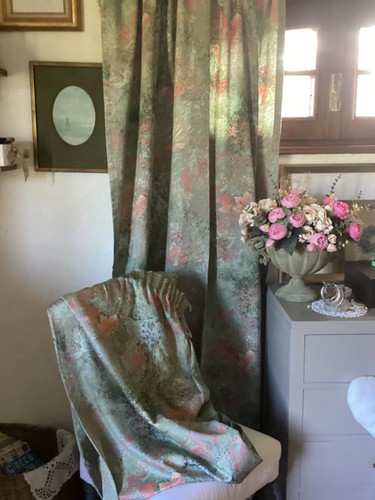 Double rideaux satin - rideaux,