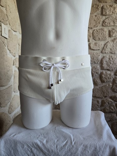 Maillot bain slip blanc - maillot,