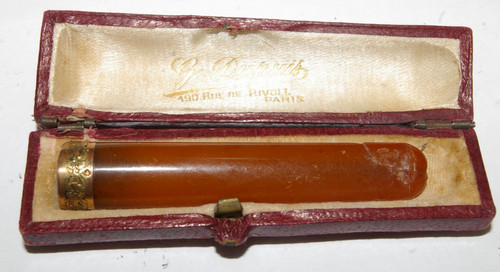 Ancien fume cigarette ambre - ancien, et